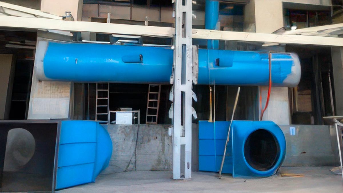 Saver Glass en Acatlán, Jalisco, México. Sistema de enfriamiento hecho por SIME