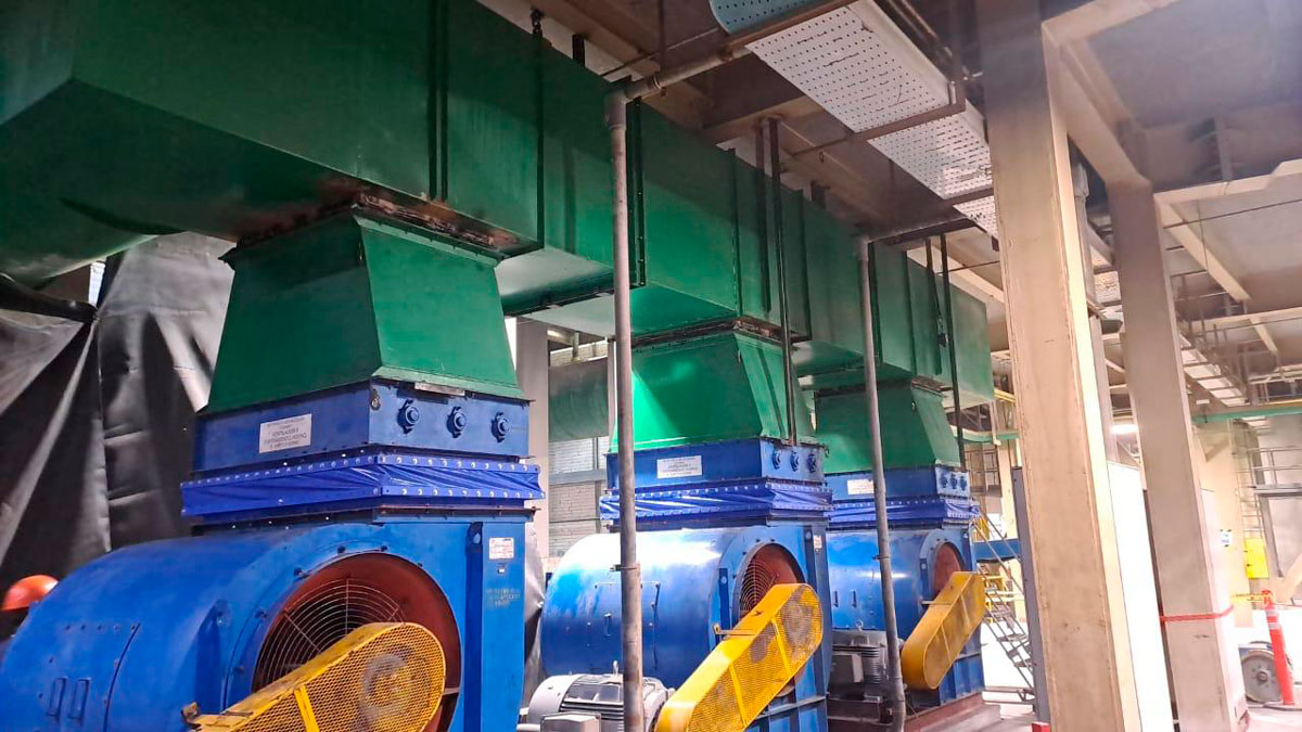 Sistema de ventilación, industrias vidrieras